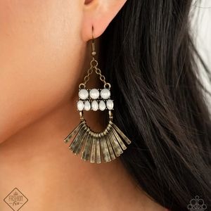 A FLARE For Fierceness Brass Earrings